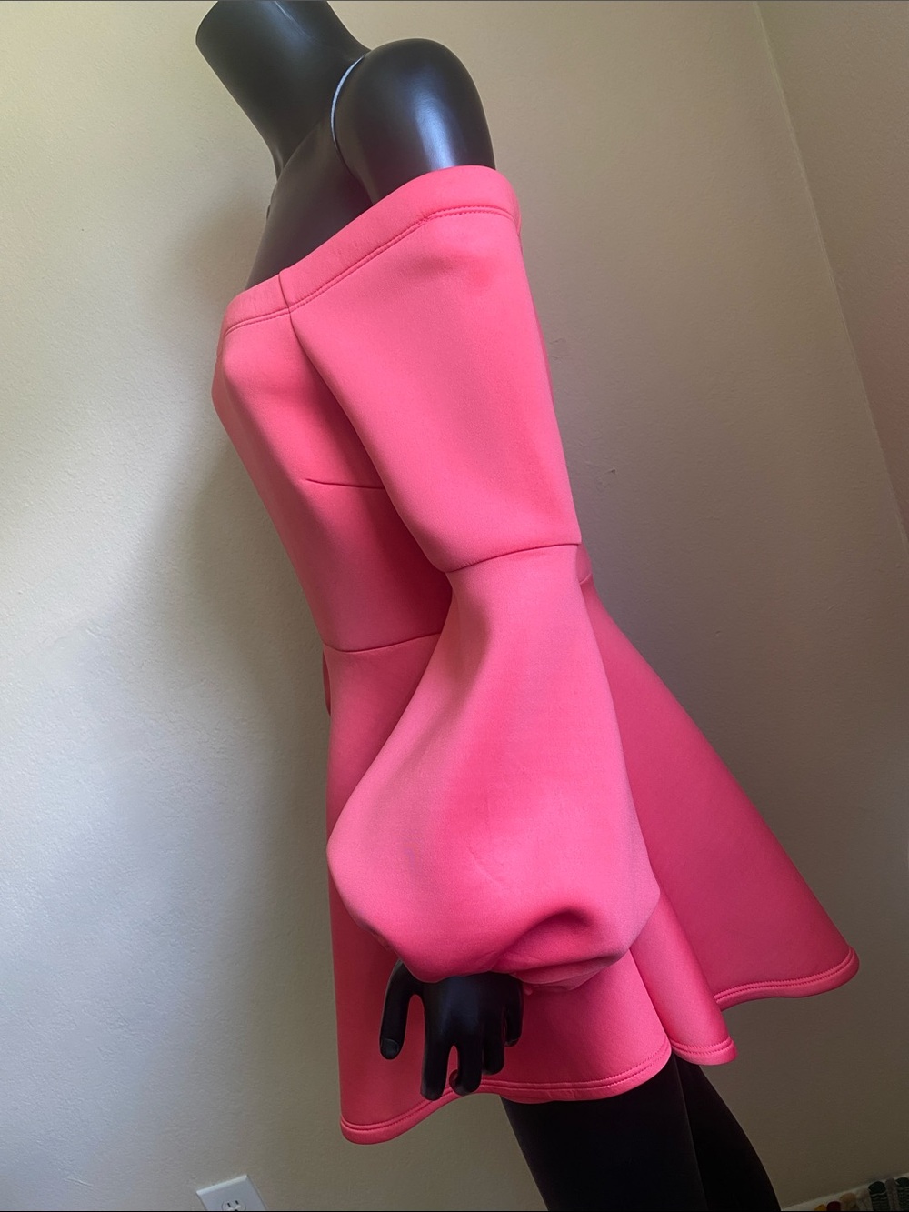 Fashion Nova Princess Barbiecore Pink Peplum Balloon-Sleeve Romper Dress ✨ NWTs - Picture 7 of 15